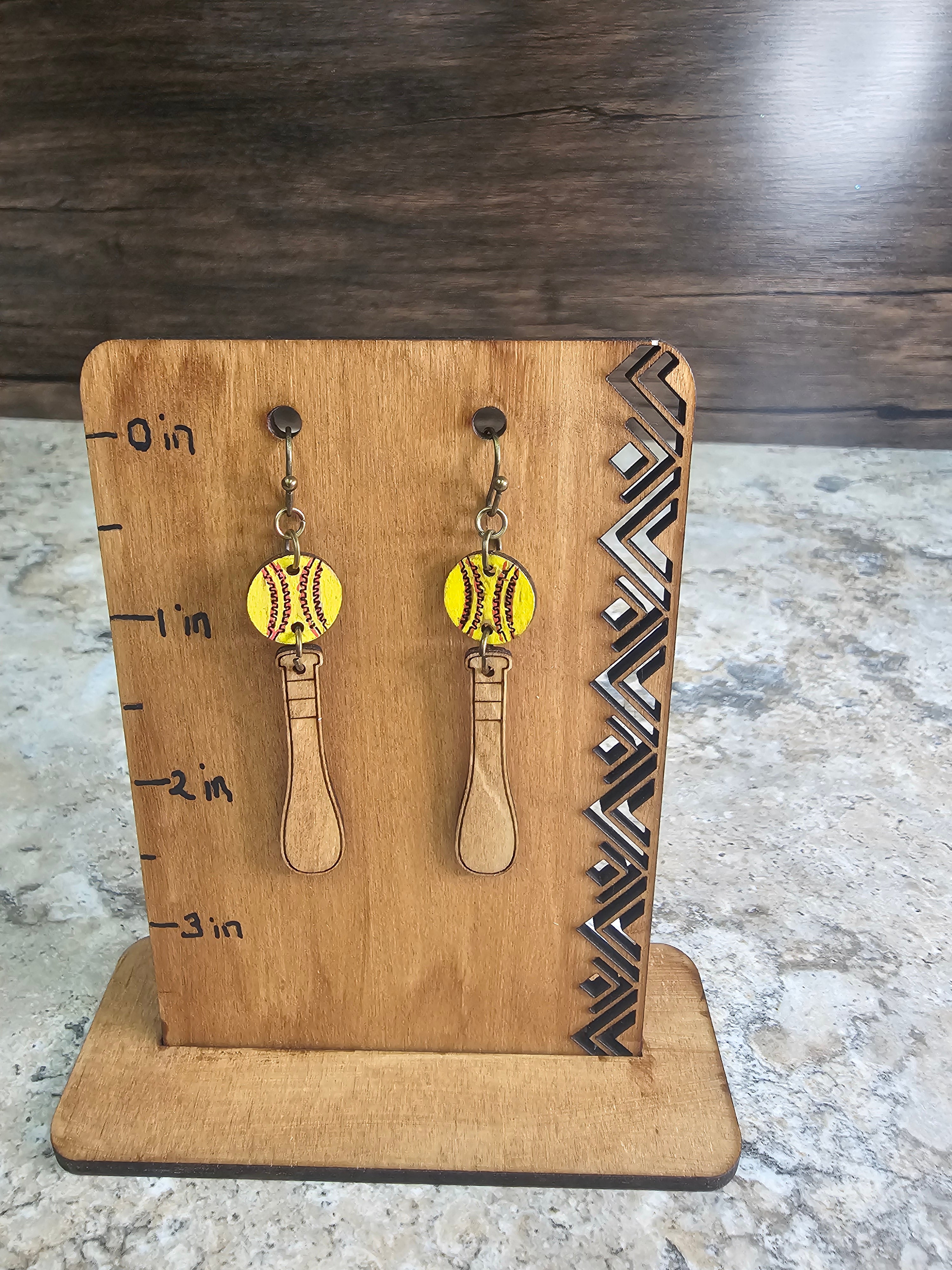 Baseball Earrings