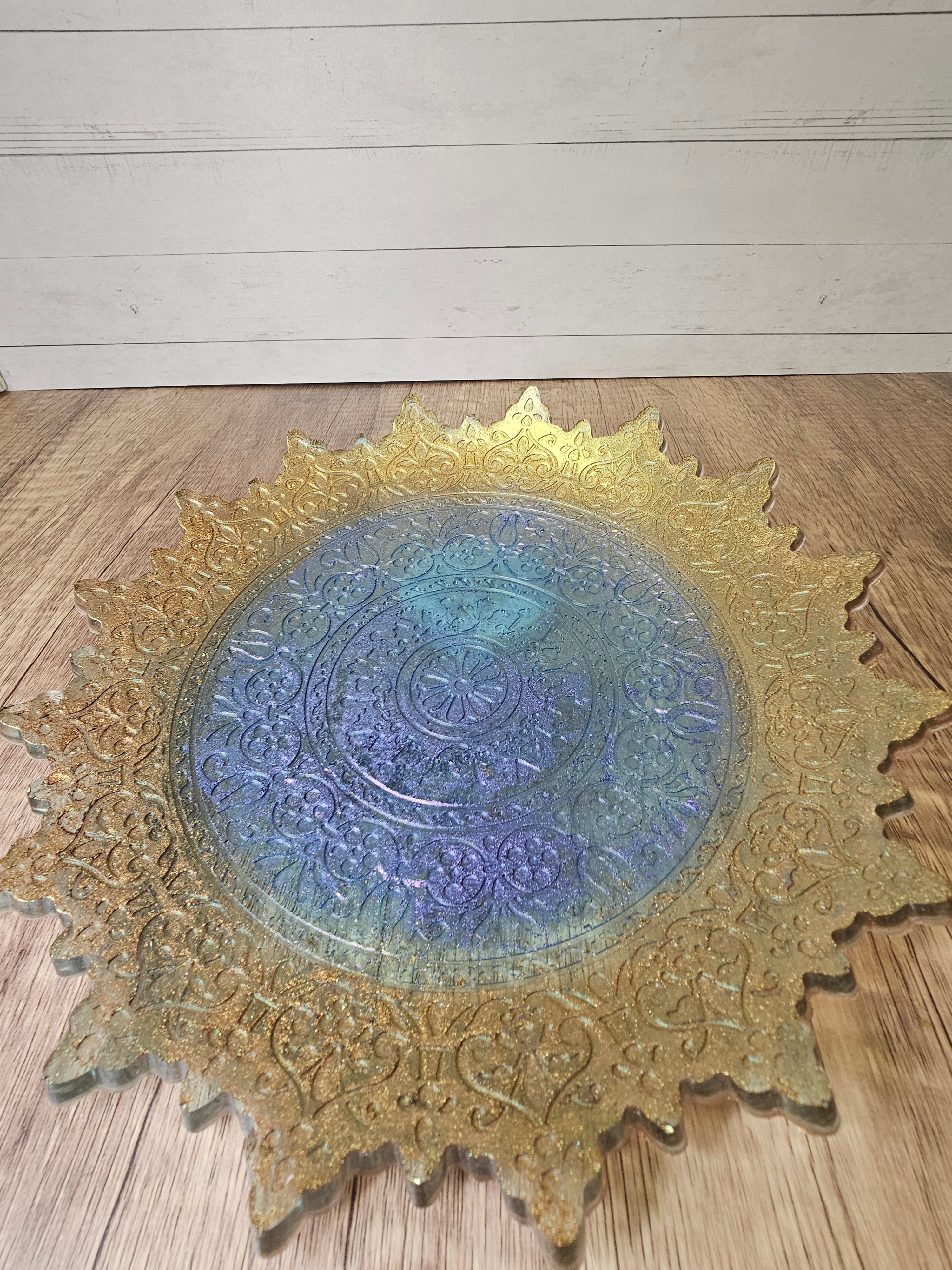 Resin Mandala Tray