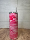 Pink and White Tumbler