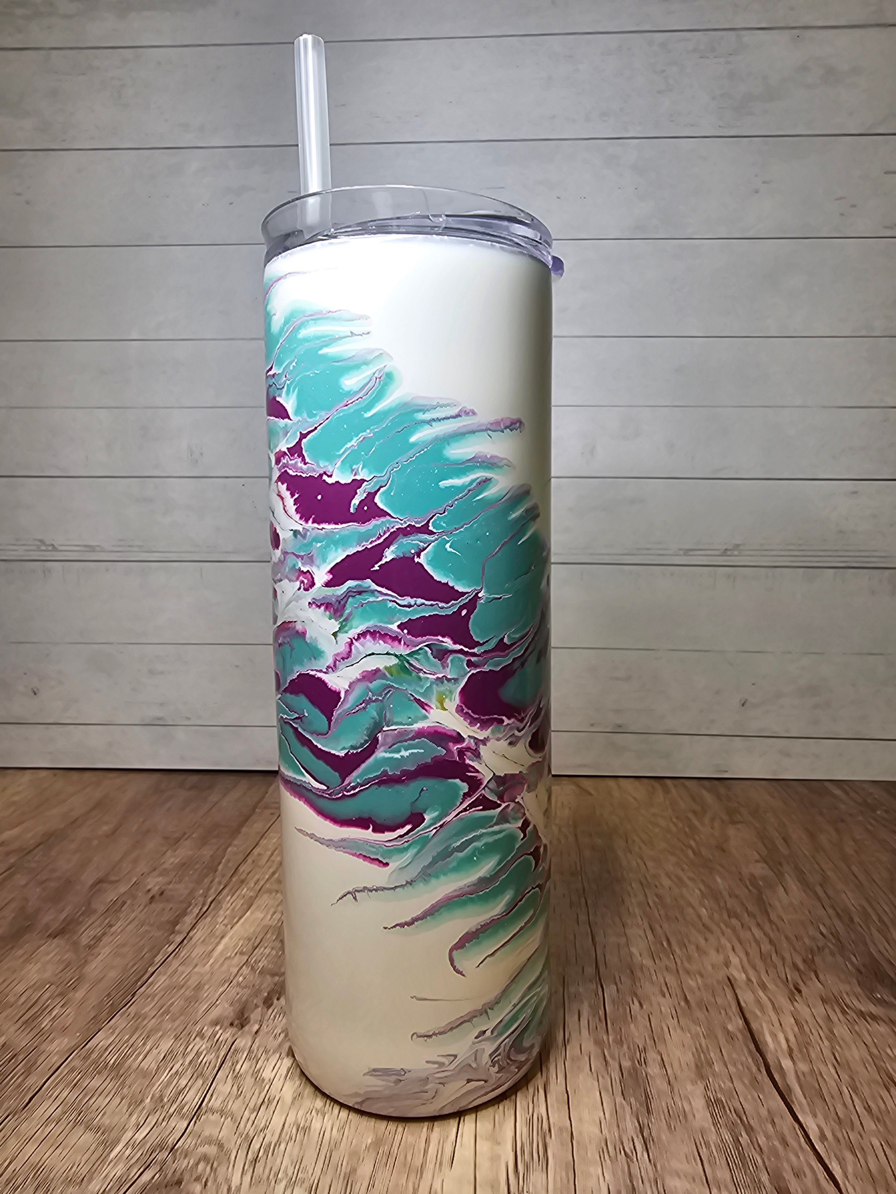 Resin Art Skinny Tumbler