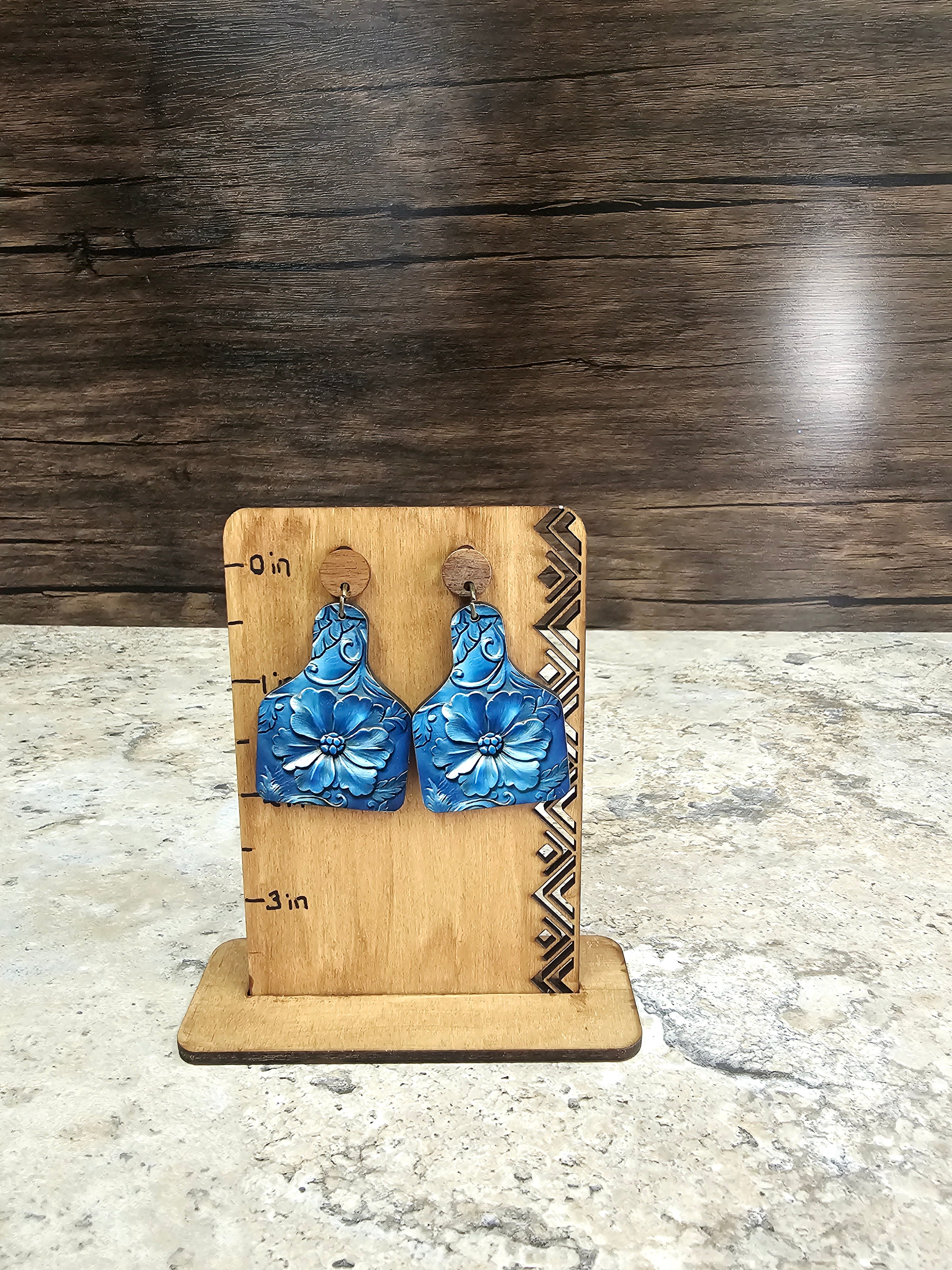 Western Cattle Tag Earrings