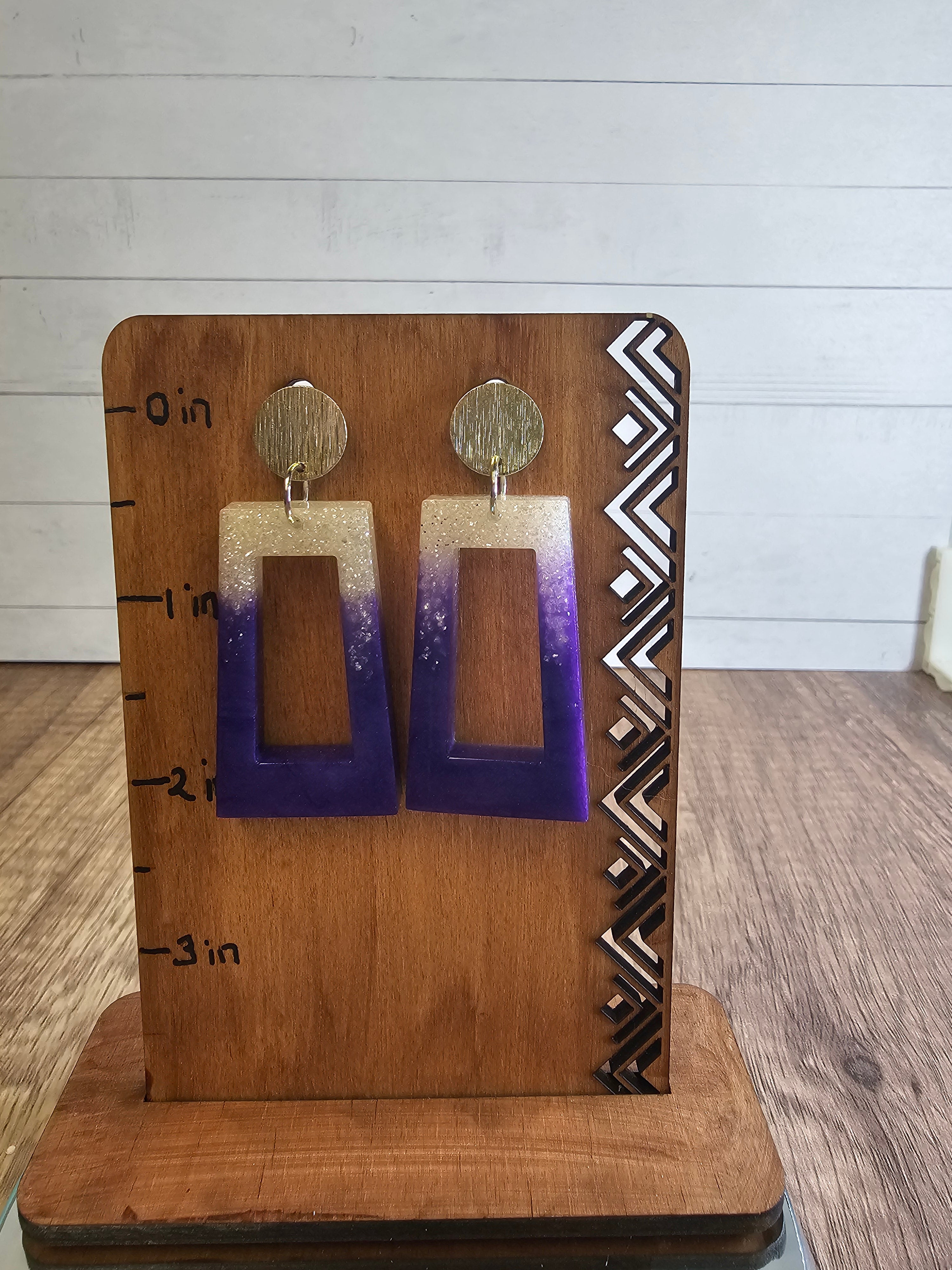 Resin Dangle Earrings