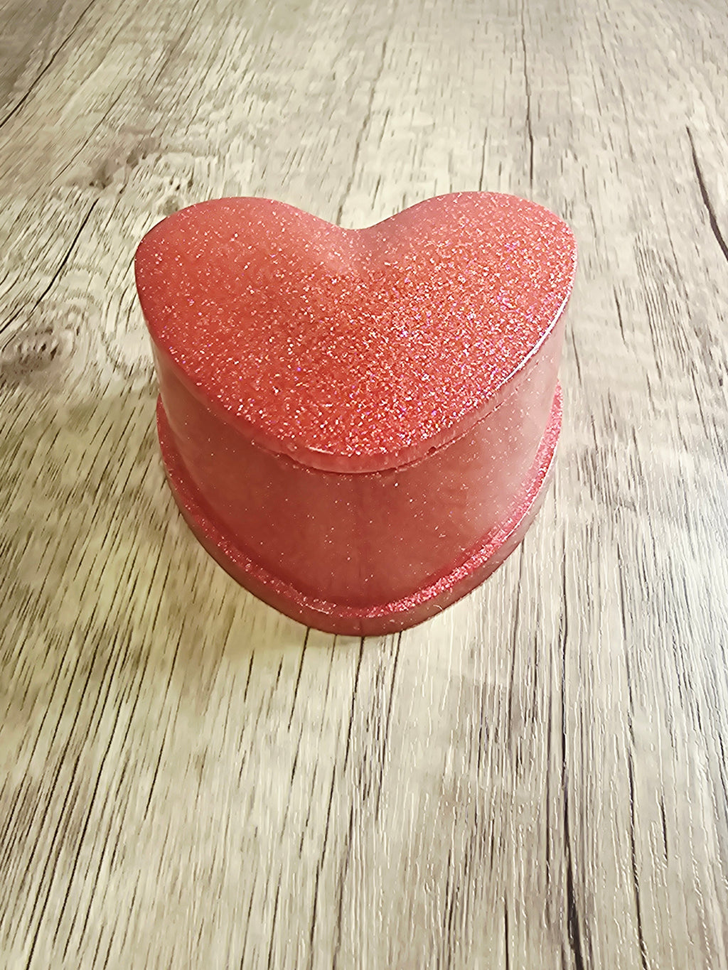 Resin Heart Jar