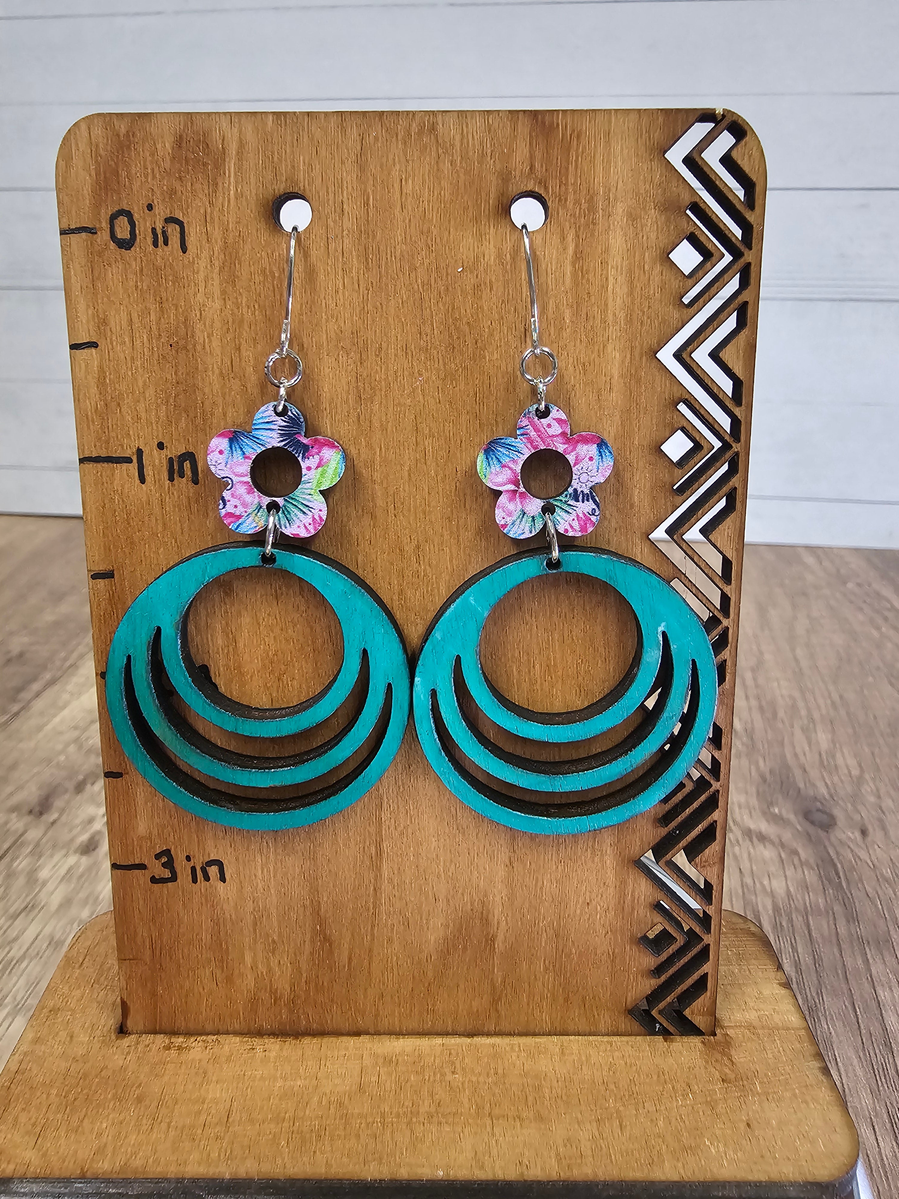 Flower and Loops Earrings