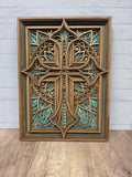 Wooden Layered Cross
