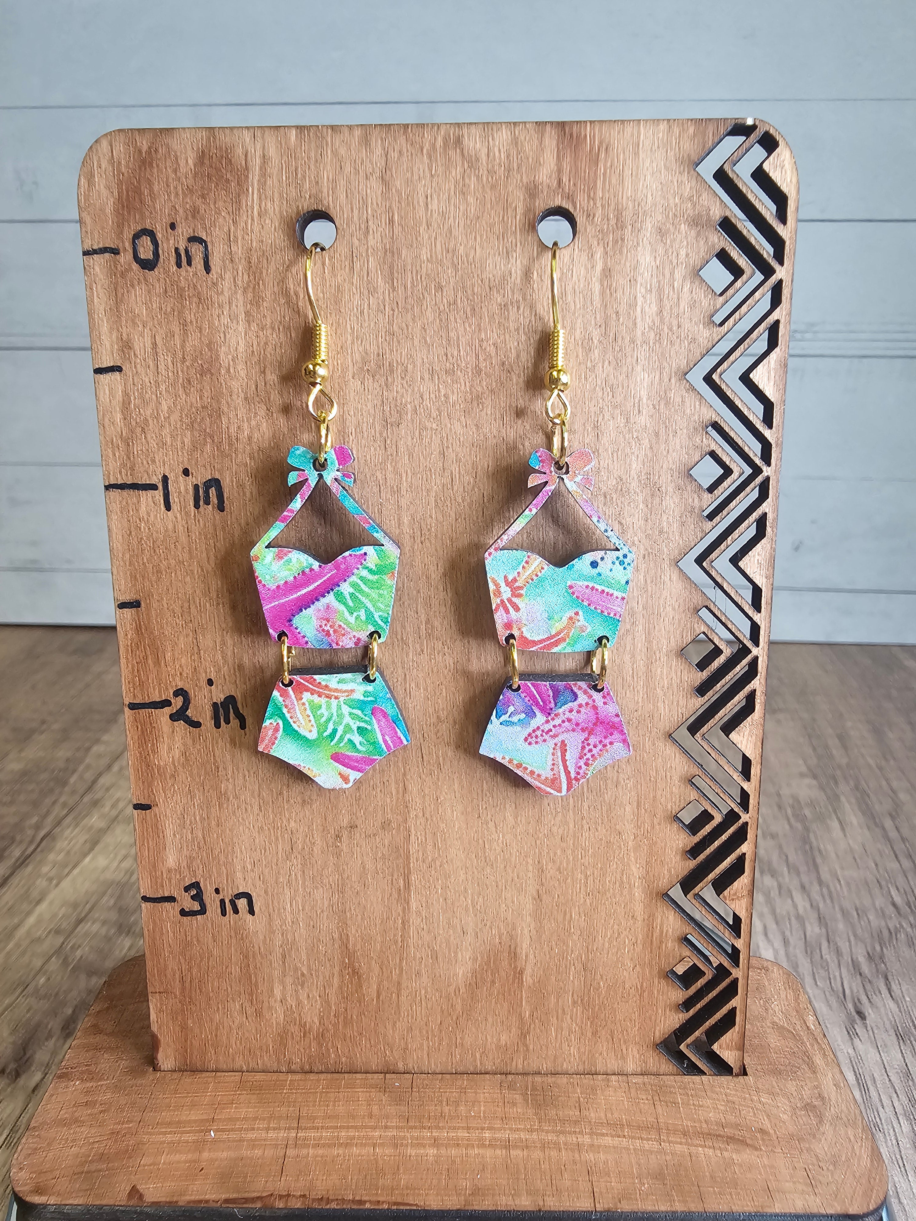 Bathing Suit Earrings