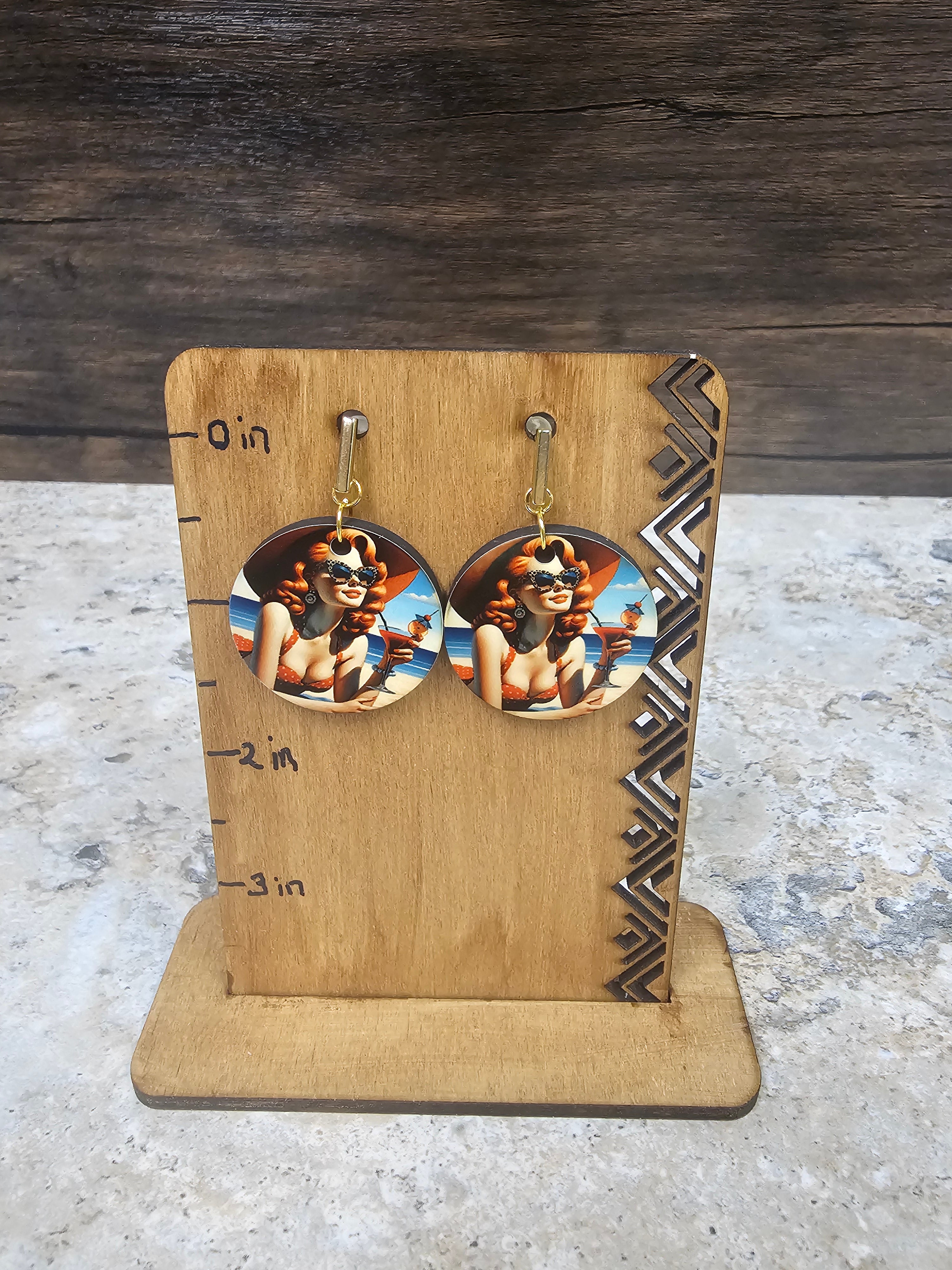 Pin Up Girl Earrings