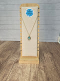 Fluid art necklace