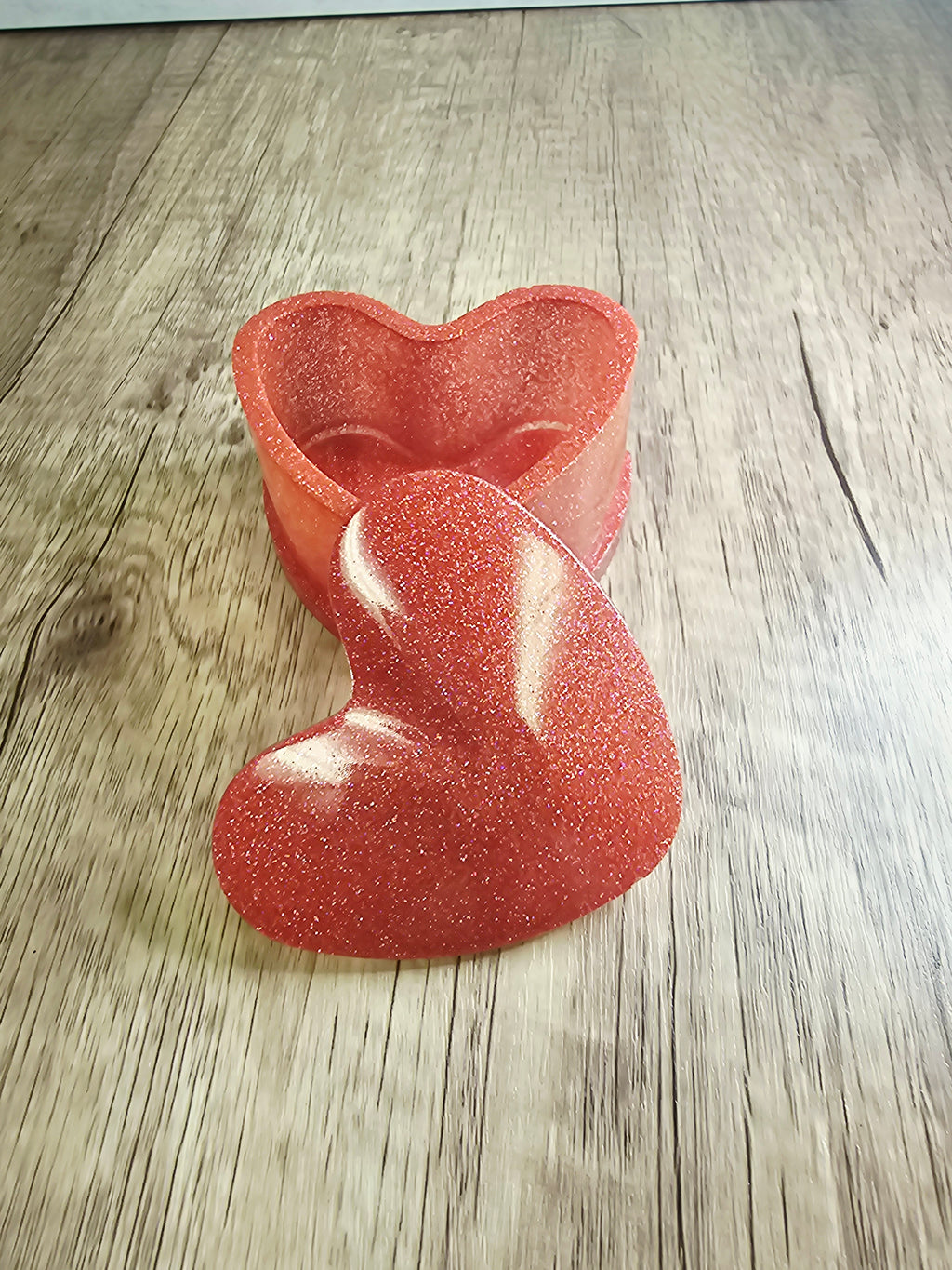 Resin Heart Jar