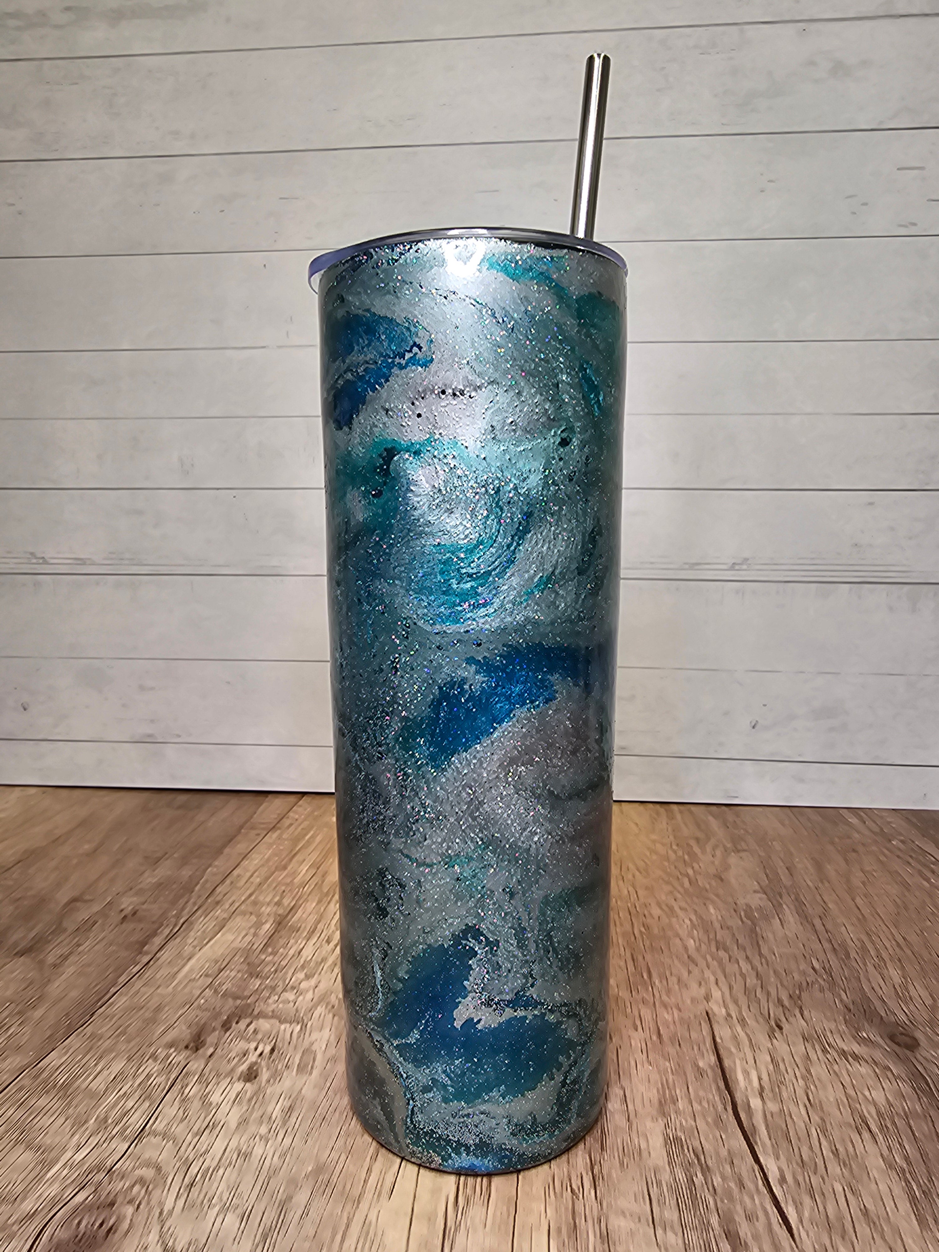 Resin Art Skinny Tumbler