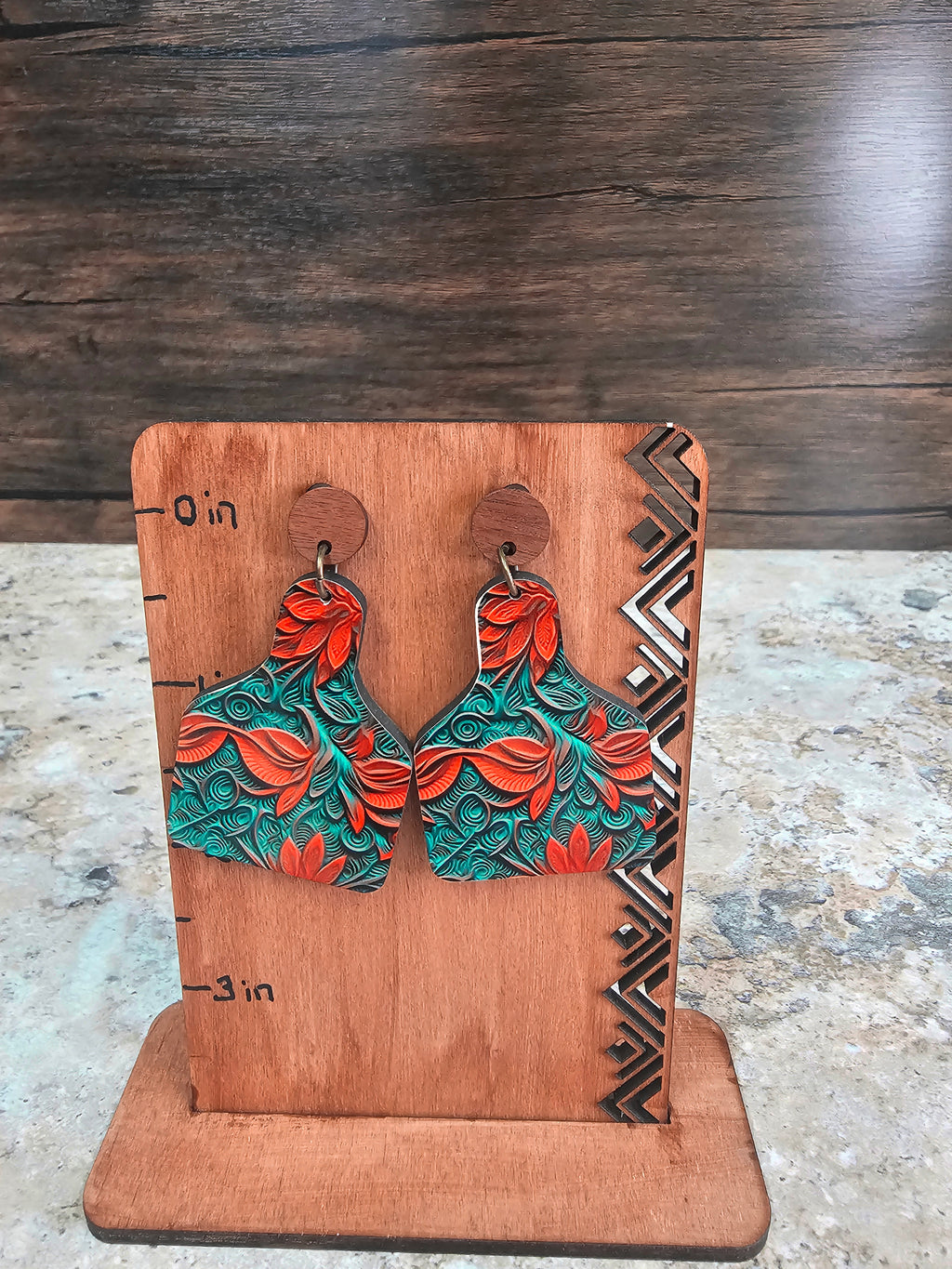 Western Cattle Tag Earrings