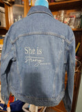She is Strong Denim Jacket